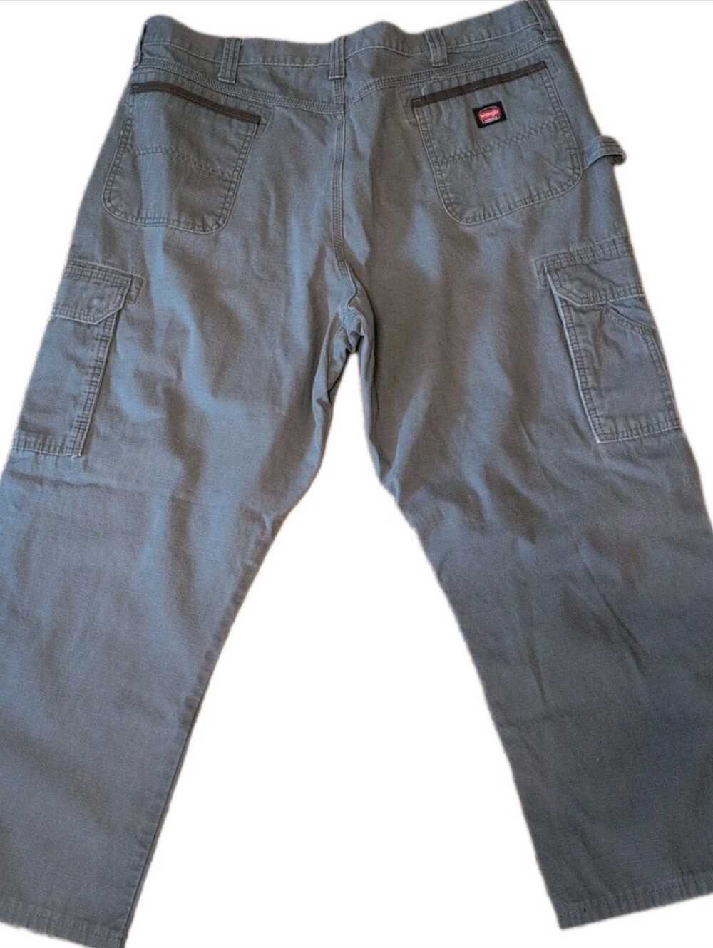 Wrangler Riggs Workwear Mens Relaxed Fit Carpenter Pants Gray Work Cargo 40 X 30
